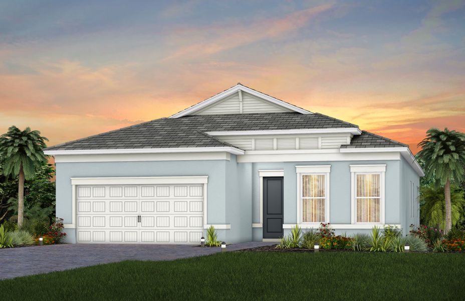 Representative exterior photo of a completed home built from the Mystique by Pulte Homes in Highpointe, Stuart, FL (Image 19).