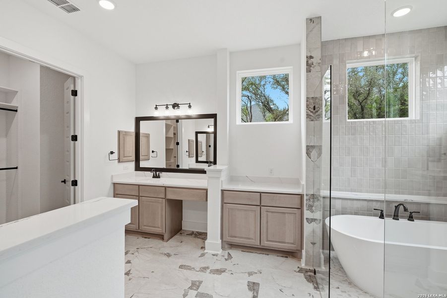 Furnished interior view inside a new home in Caliza Reserve, Boerne (Image 9). Furnished interior view inside a new home in Caliza Reserve, Boerne (Image 9).