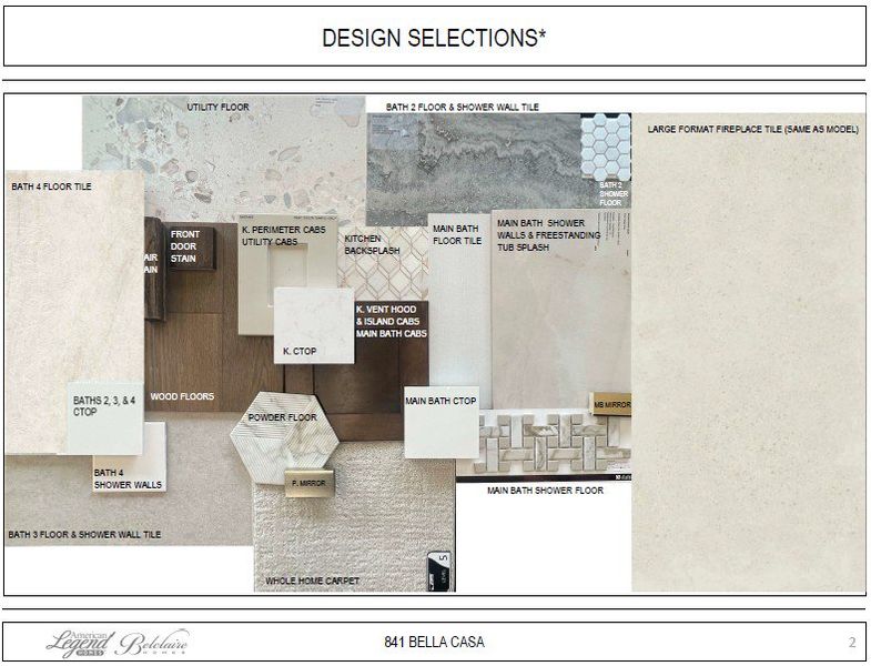 Representative photo of design selections for 841 Bella Casa