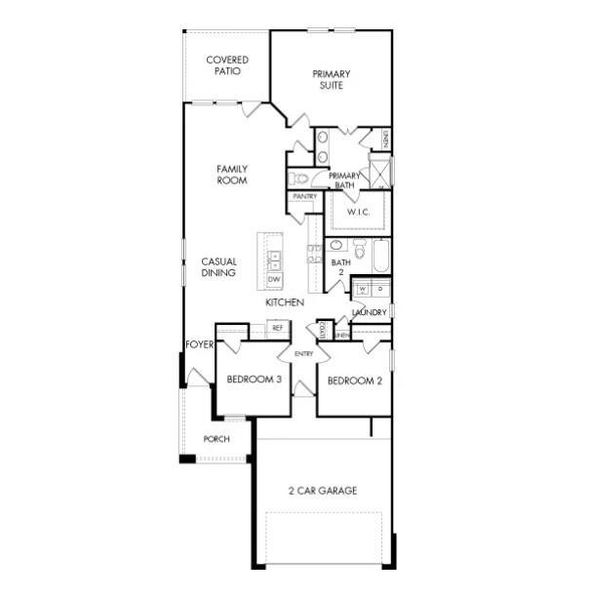 2D floor plan layout of this home in , New Caney, TX (Image 2).