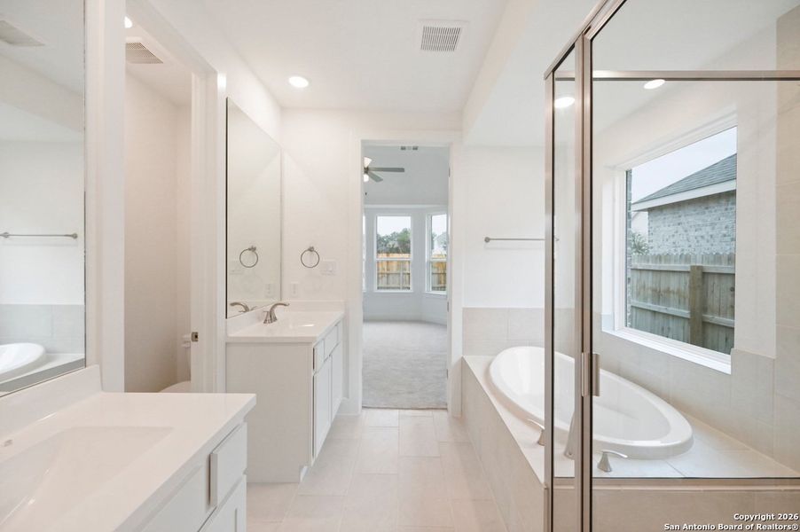 Furnished interior view inside a new home in Davis Ranch: 45ft. lots, San Antonio (Image 6).