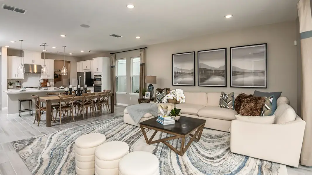 Furnished interior view inside a new home in Veranda Oaks, Port St. Lucie (Image 13).