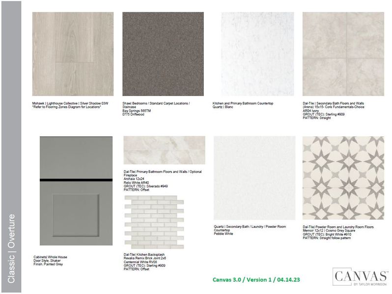 Sample of building materials used in homes in Santa Rita Ranch, Liberty Hill (Image 12).