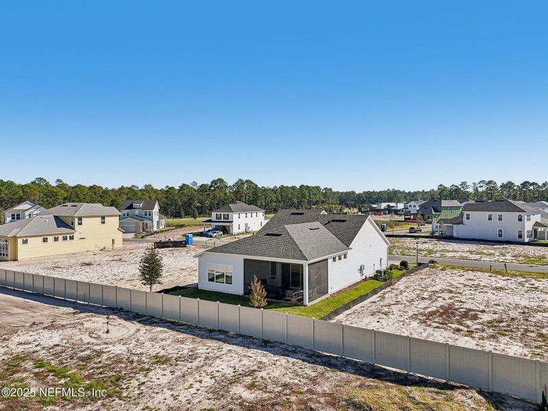 Exterior details and patio area of a home in Seabrook Village II, Ponte Vedra (Image 41). Exterior details and patio area of a home in Seabrook Village II, Ponte Vedra (Image 41).