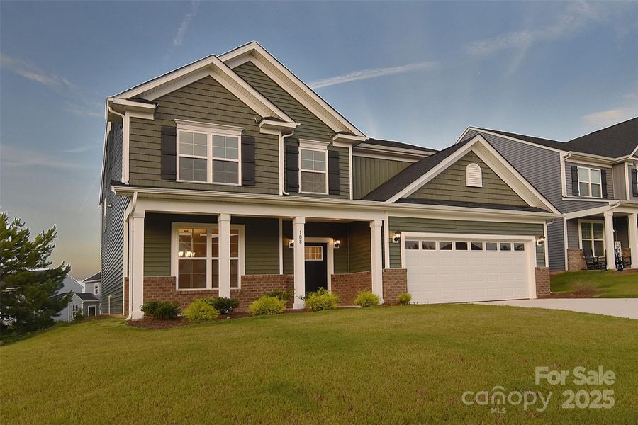 Front exterior of a new home in Larkin, Statesville, NC, highlighting curb appeal (Image 2).