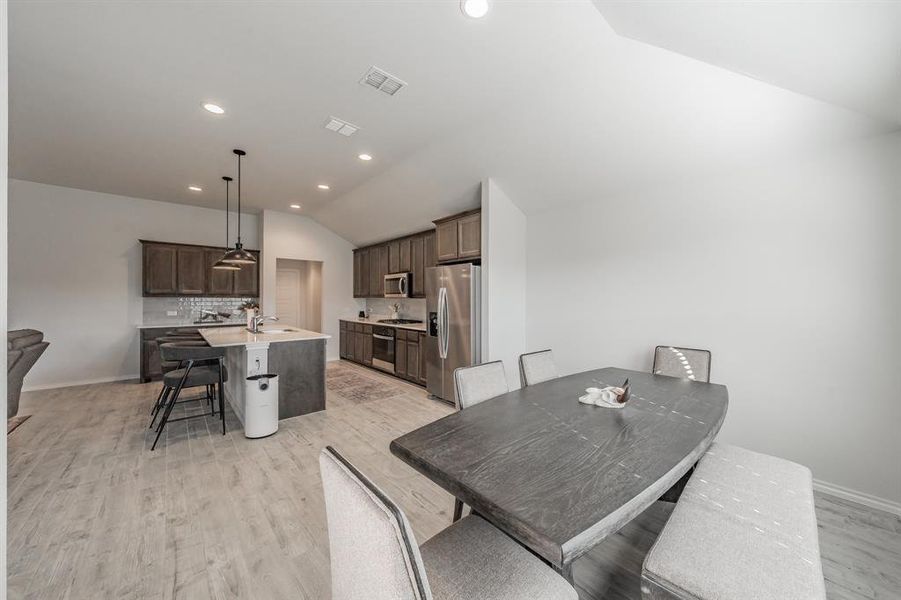 Furnished interior view inside a new home in Stone Eagle, Azle (Image 17).