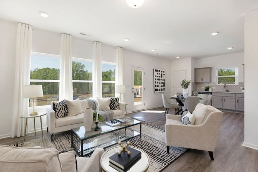 Representative furnished interior of a home built from the Ryker by True Homes in Edgewater - The Groves, Lancaster (Image 5).