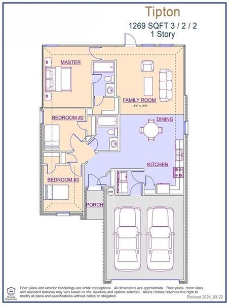 Tipton Floor Plan - Representative - DEF