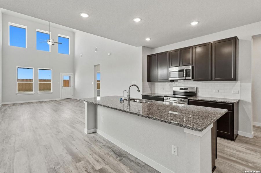 Furnished interior view inside a new home in Red Hawk Landing, San Antonio (Image 11).