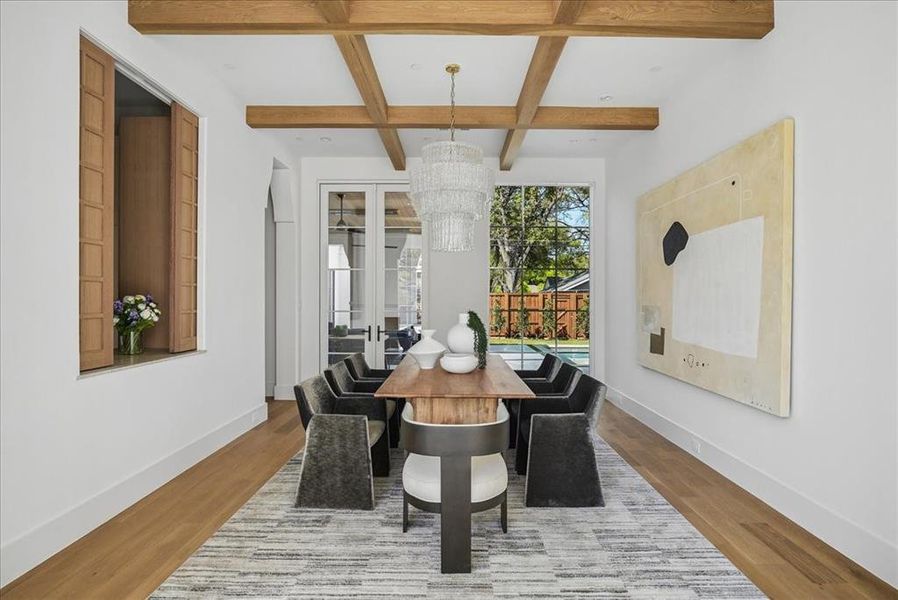 Furnished interior view inside a new home in , Dallas (Image 5).