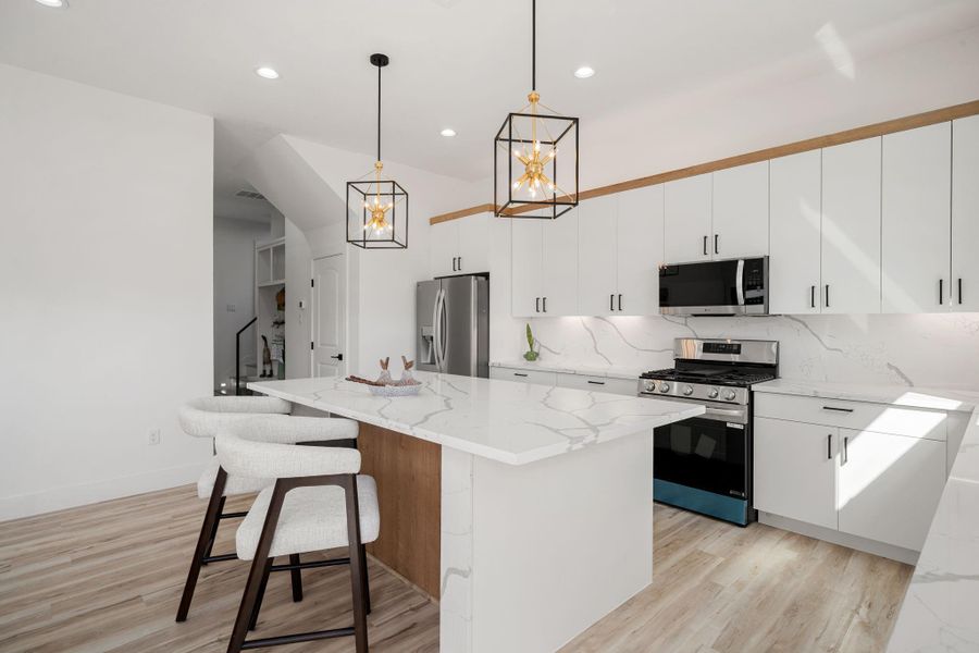 Furnished interior view inside a new home in , Houston (Image 10).