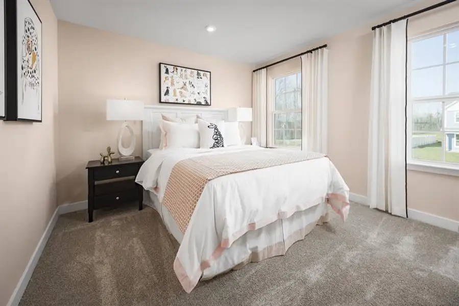 Representative furnished interior of a home built from the Greenwood by Ryan Homes in Windsor Estates, Walhalla (Image 15).