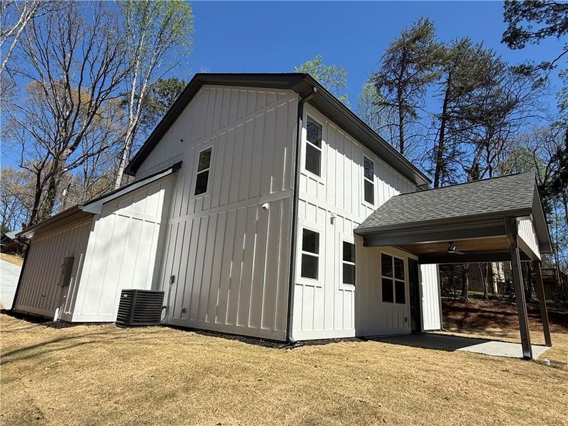 Exterior details and patio area of a home in , Gainesville (Image 4). Exterior details and patio area of a home in , Gainesville (Image 4).