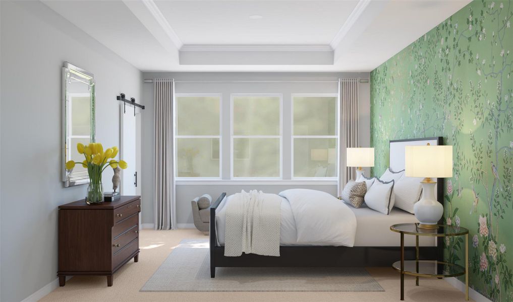 Spacious primary suite (*Artist rendering used for illustration purposes only.)