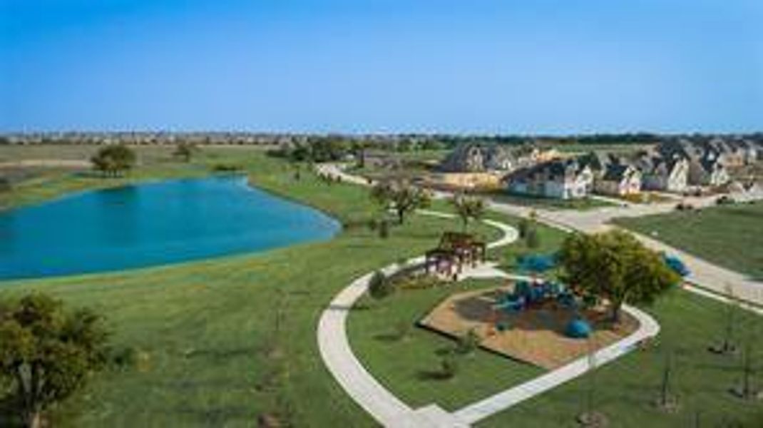 View of home's community featuring a water view