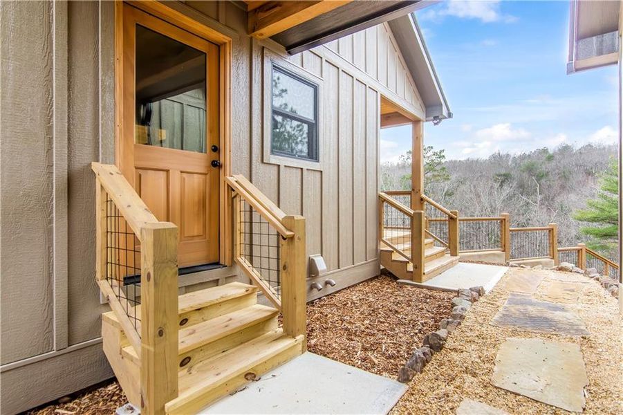 Exterior details and patio area of a home in , Talking Rock (Image 28).