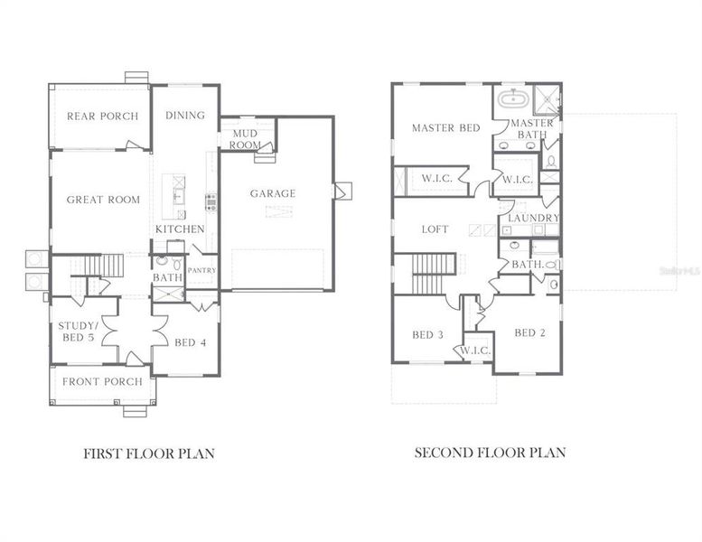 2D floor plan layout of this home in , St. Petersburg, FL (Image 2).