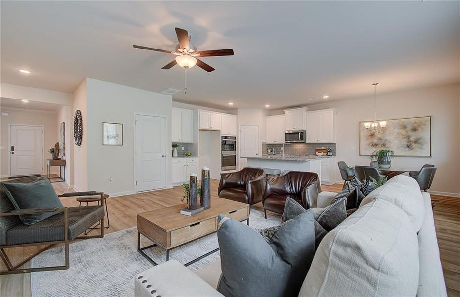 Furnished interior view inside a new home in Kingsmere Estates, Loganville (Image 5).