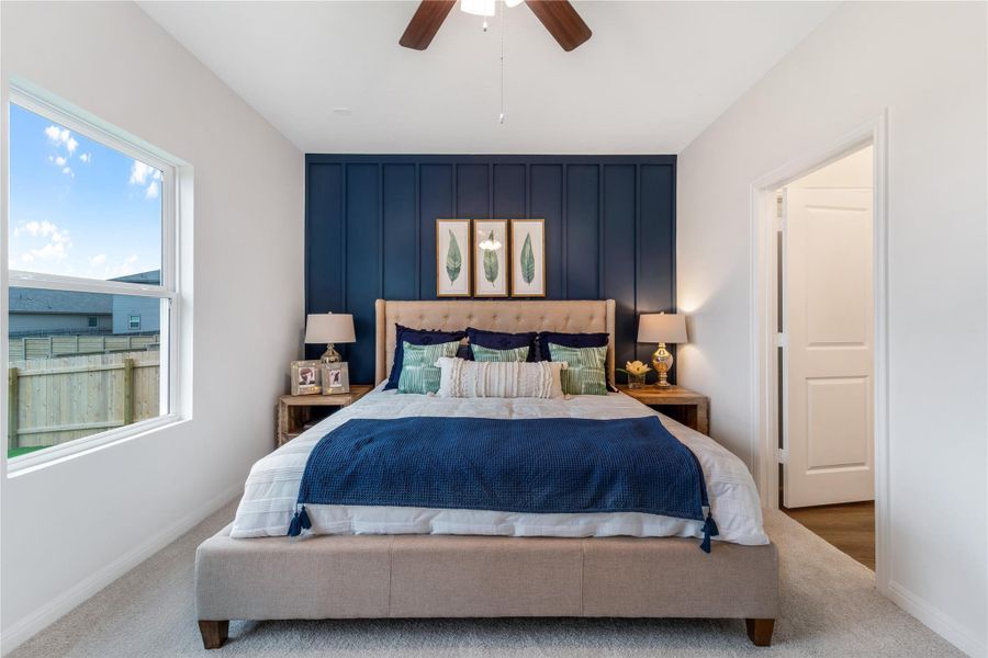 Furnished interior view inside a new home in Sweetgrass Village, Crosby (Image 18).