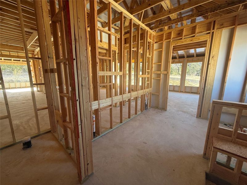 In-progress construction of a new home in Provence, Austin, TX (Image 22).