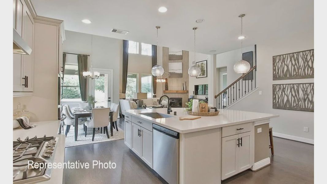 Furnished interior view inside a new home in Hulen Trails, Fort Worth (Image 5).