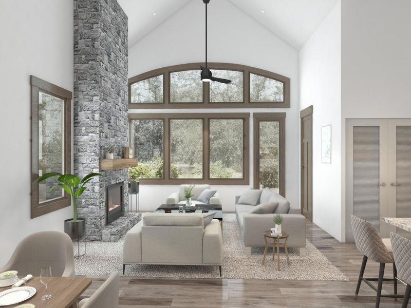 Representative furnished interior of a home built from the Grand Falls by Grand Homes in Monterra, Fate (Image 5). Representative furnished interior of a home built from the Grand Falls by Grand Homes in Monterra, Fate (Image 5).