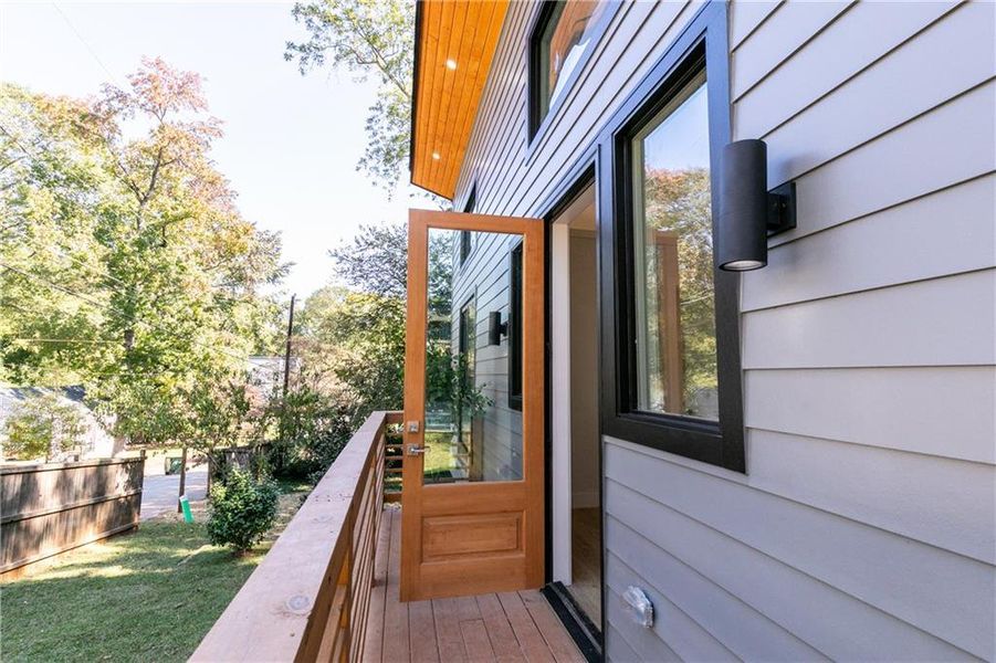 Exterior details and patio area of a home in , Atlanta (Image 25).