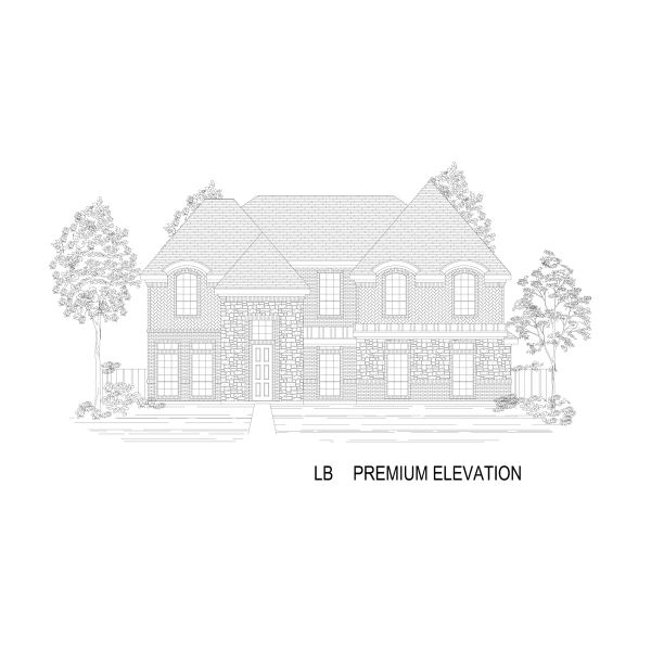 Representative rendering of the exterior for the Coventry 2FS by First Texas Homes (Image 22).