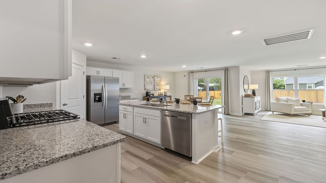 Representative furnished interior of a home built from the Cali by D.R. Horton in Rocky River Ridge, Anderson (Image 12).