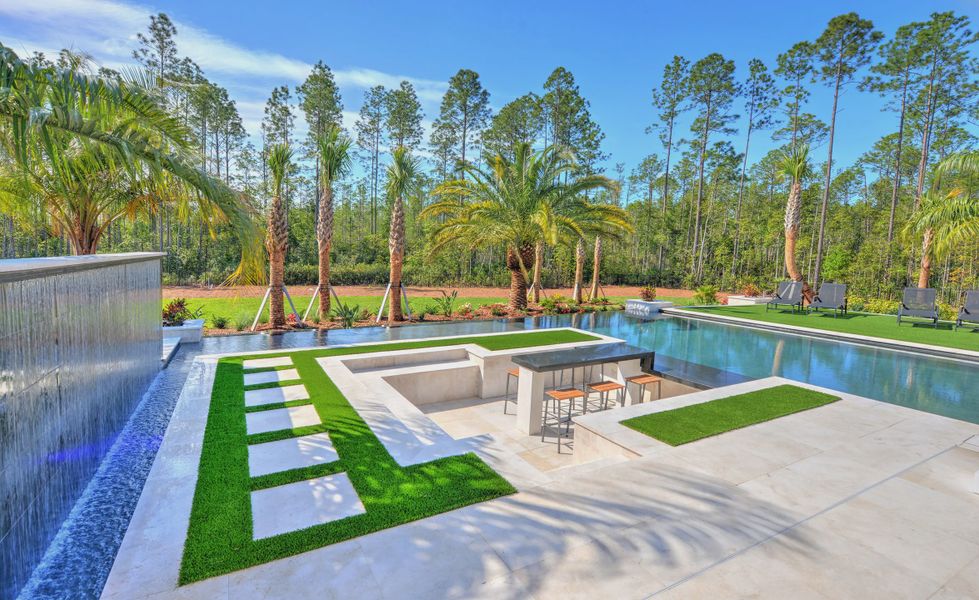 Exterior details and patio area of a home in SilverLeaf, St. Augustine (Image 23). Exterior details and patio area of a home in SilverLeaf, St. Augustine (Image 23).
