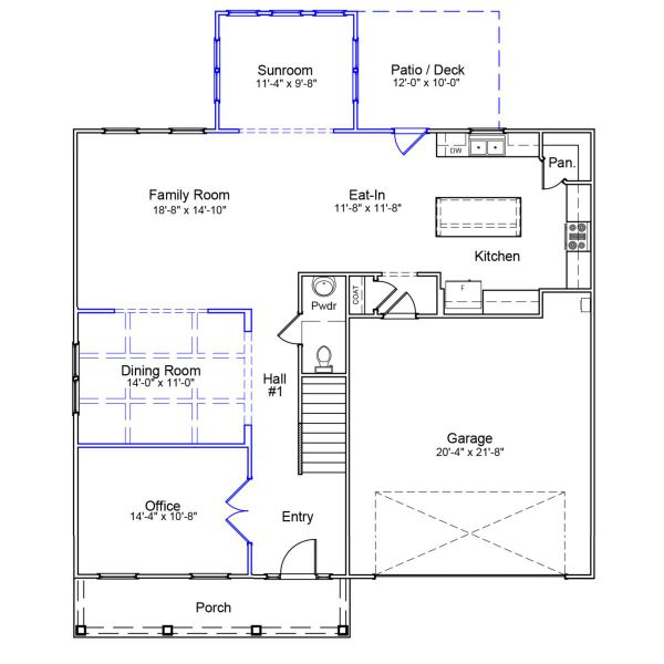 2D floor plan layout of this home in Sweetbrier, Durham, NC (Image 2). 2D floor plan layout of this home in Sweetbrier, Durham, NC (Image 2).