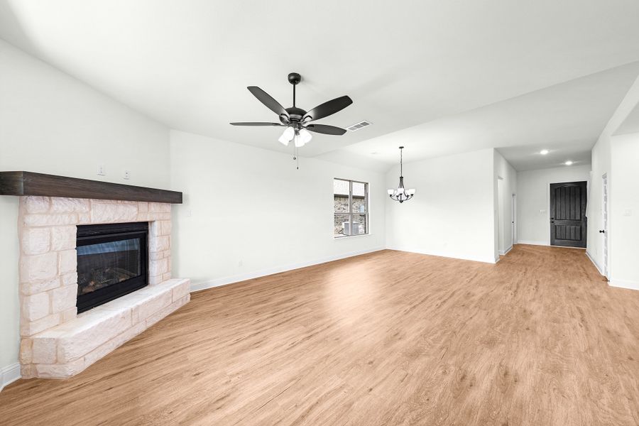 Spacious, unfurnished interior of a new home in Forest Ridge Estates, Greenville (Image 23). Spacious, unfurnished interior of a new home in Forest Ridge Estates, Greenville (Image 23).