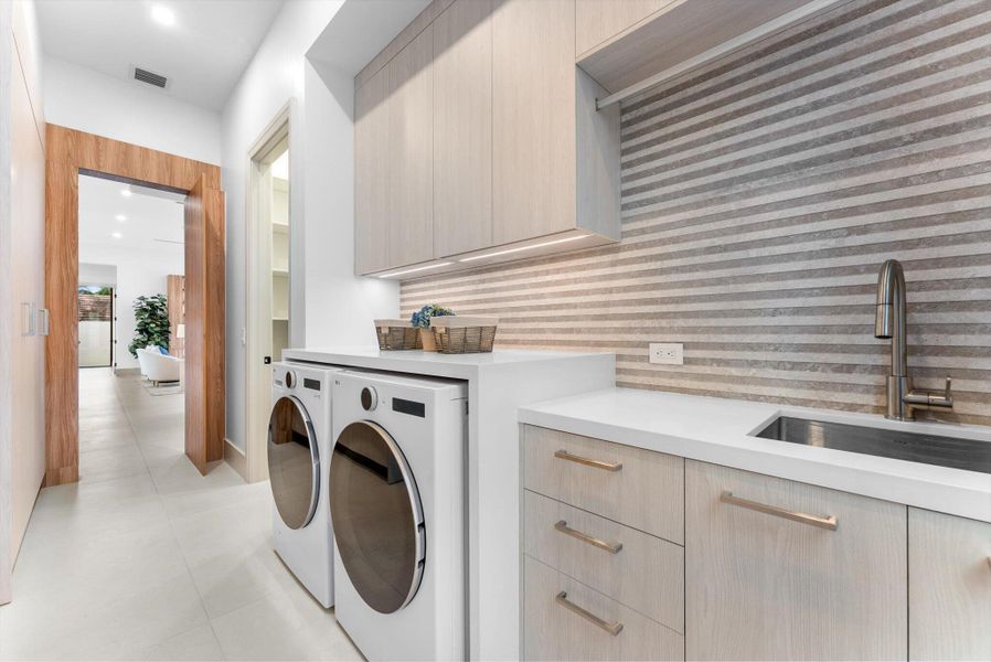 Furnished interior view inside a new home in , Delray Beach (Image 37). Furnished interior view inside a new home in , Delray Beach (Image 37).