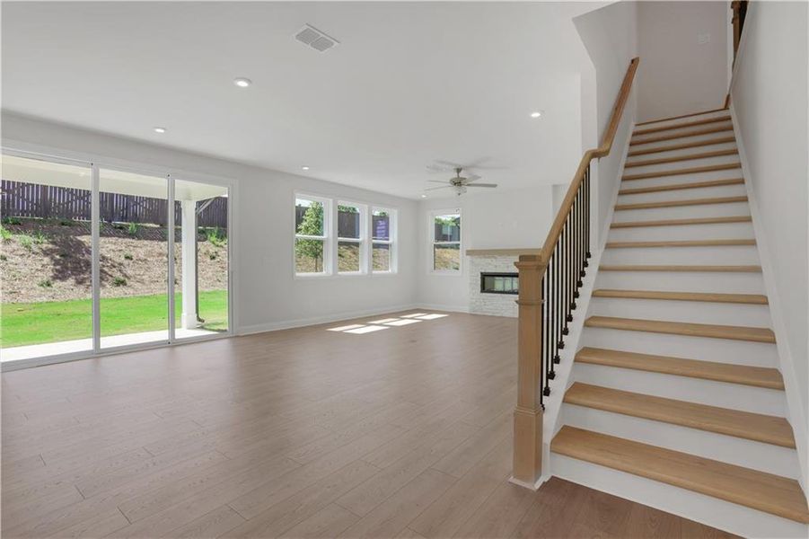Spacious, unfurnished interior of a new home in The Paddocks at Doc Hughes, Buford (Image 35).