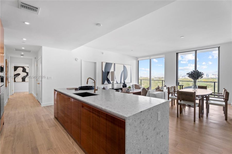 Furnished interior view inside a new home in , Miami (Image 7).