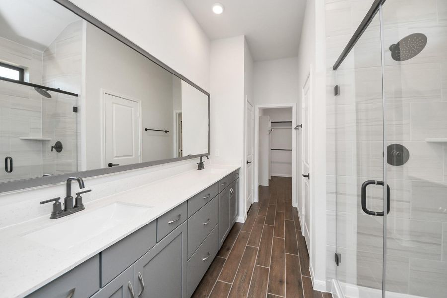 Furnished interior view inside a new home in Arabella on the Prairie: Premier Collection, Richmond (Image 12). Furnished interior view inside a new home in Arabella on the Prairie: Premier Collection, Richmond (Image 12).