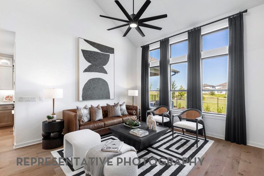 Furnished interior view inside a new home in Easton Park, Austin (Image 4).