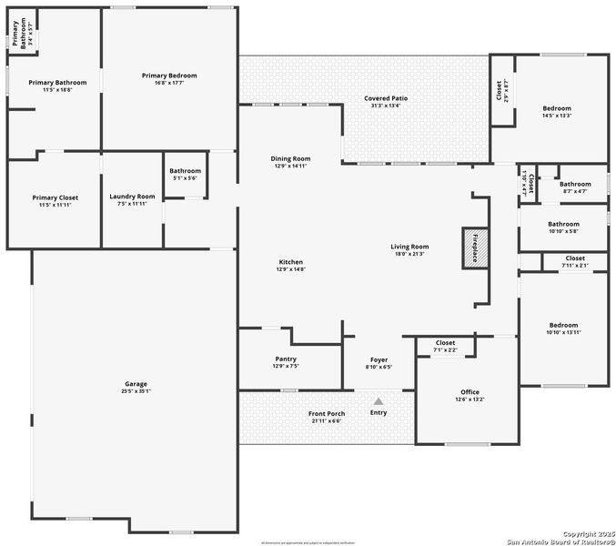 2D floor plan layout of this home in , New Braunfels, TX (Image 5).