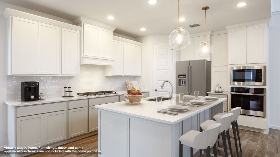 Furnished interior view inside a new home in Lariat 45', Liberty Hill (Image 3).