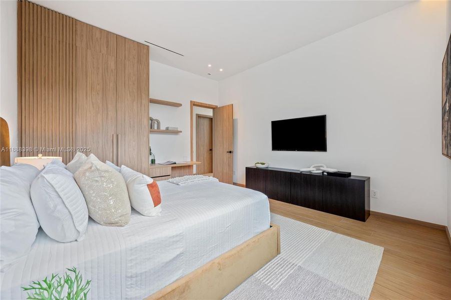 Furnished interior view inside a new home in , Miami (Image 8).