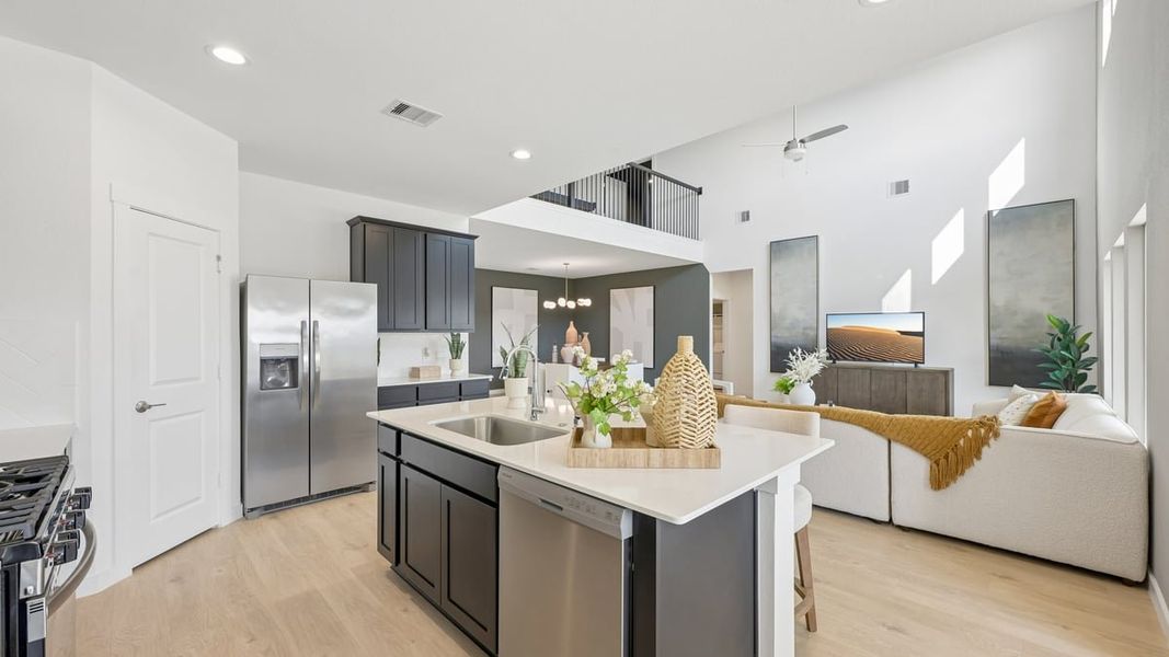 Furnished interior view inside a new home in Evergreen, Rosenberg (Image 13).