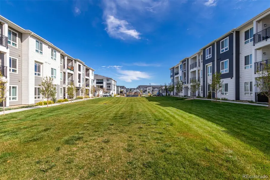Exterior details and patio area of a home in Gateway Commons, Denver (Image 21).