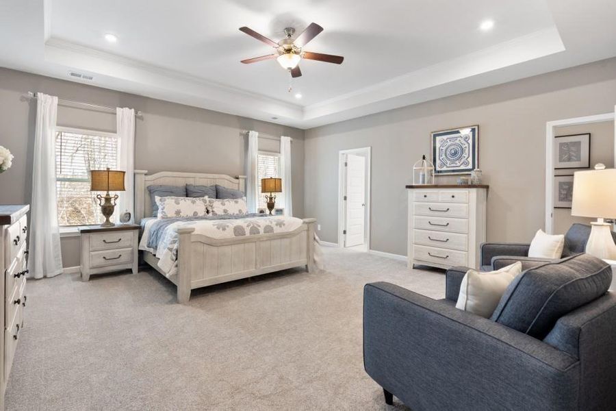 Furnished interior view inside a new home in Jones Ridge, Dallas (Image 23).