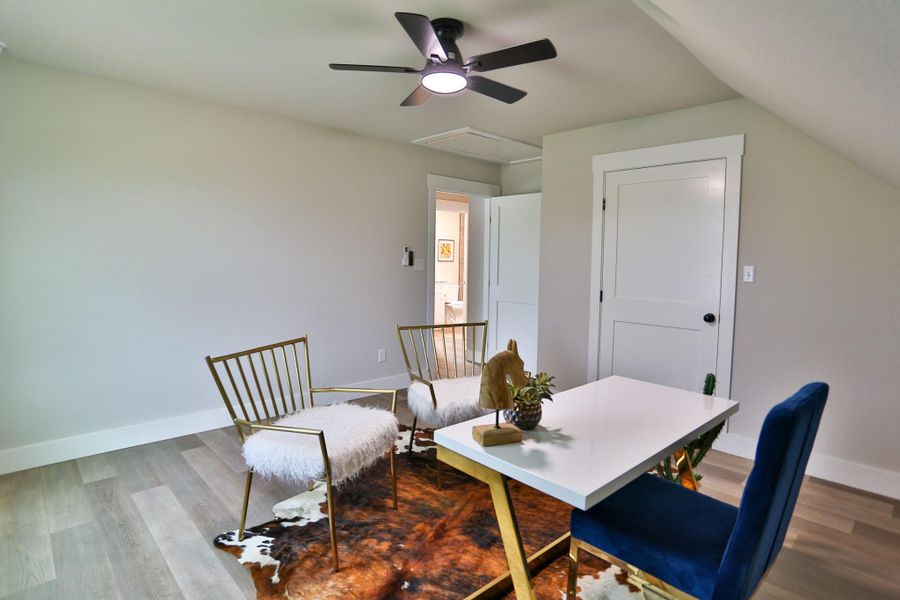 Office/bedroom with mini-split AC unit