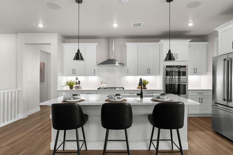 Furnished interior view inside a new home in Trumark Homes at Tanterra, Parker (Image 27).