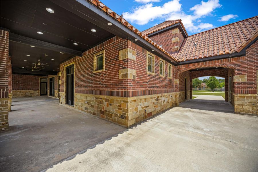 Exterior details and patio area of a home in , Cypress (Image 22).