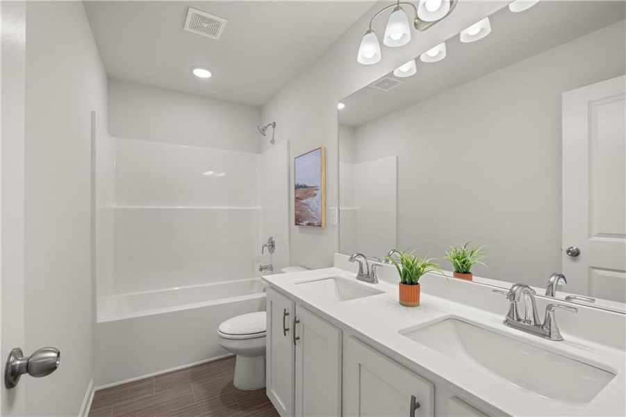 Furnished interior view inside a new home in Walden Park – The Retreat, Jonesboro (Image 47).