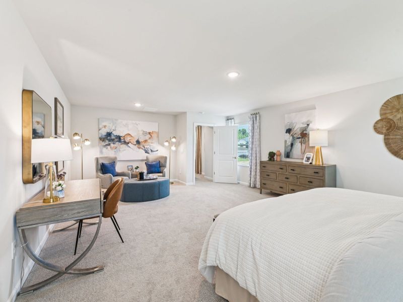Furnished interior view inside a new home in River Glen, Angier (Image 13).