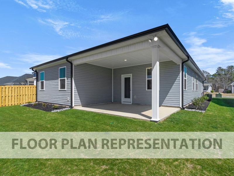 Back Exterior | 1714 Plan by Ivey Homes