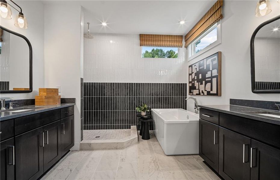 Furnished interior view inside a new home in , Cumming (Image 33).